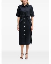Barbour - Sloane Belted Button-Down Midi Dress - Lyst