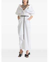 Givenchy - Robe-Chemise Longue Slashed En Popeline - Lyst