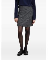 Woolrich - Check-Pattern Frayed-Edge Mini Skirt - Lyst