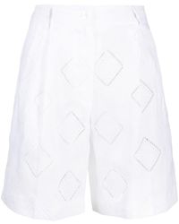 Kiton - Perforated-detailed Shorts - Lyst