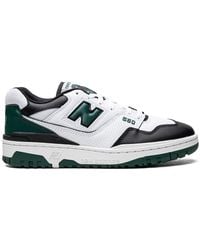 New Balance - 550 "black/white/green" Low-top Sneakers - Lyst