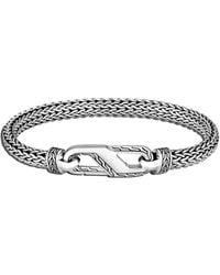 John Hardy - Classic Chain 6.5Mm Small Station Bracelet - Lyst