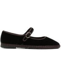 Flabelus - Sethe Velvet Ballet Flats - Lyst