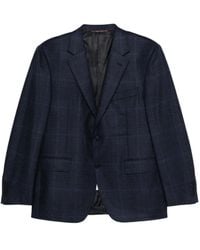 Canali - Checked Single-Breasted Blazer - Lyst