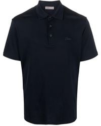 Herno - Embossed-logo Cotton Polo Shirt - Lyst