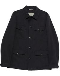 Canali - Flap-Pockets Linen Shirt Jacket - Lyst