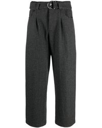 Nanushka - Pantalon en laine mélangée à taille ceinturée - Lyst