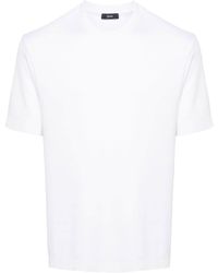 Herno - T-shirt en coton à plaque logo - Lyst