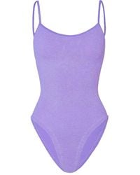 Hunza G - Pamela Spaghetti-Strap Swimsuit - Lyst