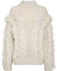Philipp Plein - Skull-Embroidered Cable-Knit Jumper - Lyst