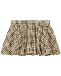 Chocoolate - Falda Corta A Cuadros - Lyst
