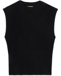 Momoní - Geisa Ribbed-Knit Vest - Lyst