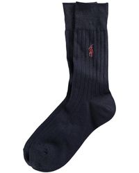Polo Ralph Lauren - Embroidered Logo Socks - Lyst