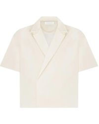 Manière De Voir - Abel Boxy Twill Double-Breasted Shirt - Lyst