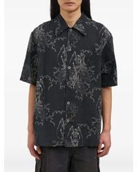 Our Legacy - Every Skeleton-Print Short-Sleeve Shirt - Lyst