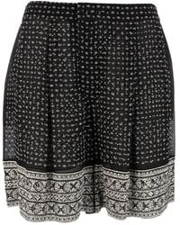 Ermanno Scervino - Bandana-Print Crystal-Embellished Shorts - Lyst