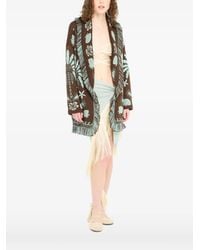 Alanui - Echoes Of The Island Fringed Cardi-Coat - Lyst
