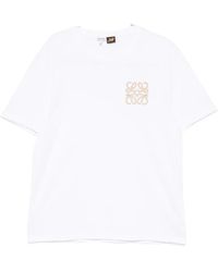 Loewe - T-Shirt Met Borduurwerk - Lyst