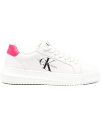 Calvin Klein - Logo-Print Low-Top Sneakers - Lyst