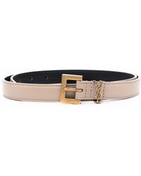 Saint Laurent - Ceinture à boucle carrée - Lyst