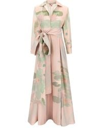 BERNADETTE - Beatrice Maxi-Hemdkleid mit Blumenmuster - Lyst