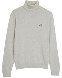 Maison Kitsuné - Pull En Laine À Col Roulé - Lyst