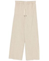 Circolo 1901 - Pinstripe Drawstring-Waist Trousers - Lyst