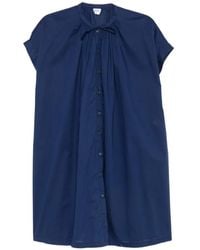 Aspesi - Mandarin-Collar Mini Dress - Lyst