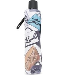 KARL LAGERFELD - Signature Umbrella - Lyst