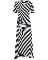 Rabanne - Gesmockte Gestreepte Midi-Jurk - Lyst
