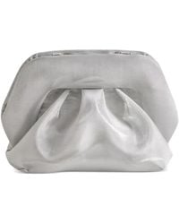 THEMOIRÈ - Ruched-Detail Clutch Bag - Lyst