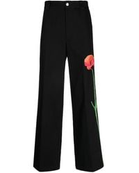 NAHMIAS - Floral-print Wide-leg Trousers - Lyst