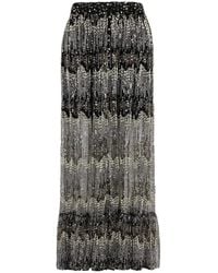 Rabanne - Maxi-Rok Verfraaid Met Pailletten En Imitatieparel - Lyst