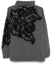 Alberta Ferretti - フローラル セーター - Lyst