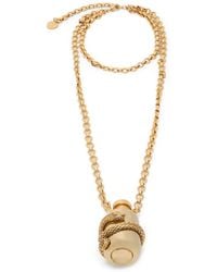 Roberto Cavalli - Snake-Motif Pendant Necklace - Lyst