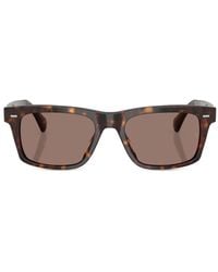 Oliver Peoples - Tortoiseshell Rectangle-Frame Sunglasses - Lyst