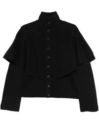 Vince - Ruffled Button-Up Cardigan - Lyst