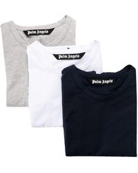 Palm Angels - Stretch-cotton T-shirt Three-pack - Lyst