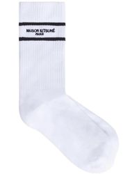 Maison Kitsuné - Stripe Socks - Lyst