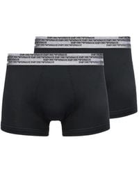 Emporio Armani - Logo-Print Elasticated-Waist Boxers (Pack Of Two) - Lyst