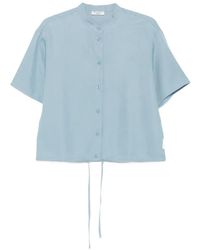 Marc O' Polo - Drawstring-Hem Band-Collar Shirt - Lyst