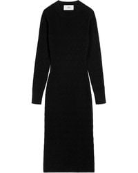 Ami Paris - Pointelle Midi-Jurk - Lyst