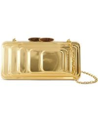 Zimmermann - Alight Tiered Metal Clutch Bag - Lyst