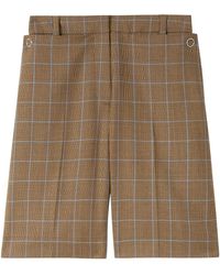 Burberry Prince Of Wales Check Shorts - Brown