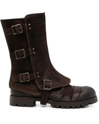 Ziggy Chen - Bottines Chelsea À Empiècements Et Fermeture À Boucle - Lyst