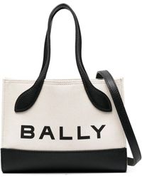 Bally - Logo-Print Cotton Canvas Tote Bag - Lyst