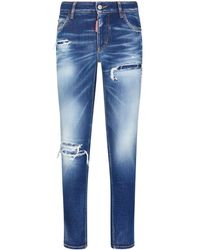 DSquared² - Jean slim à finitions effilochées - Lyst