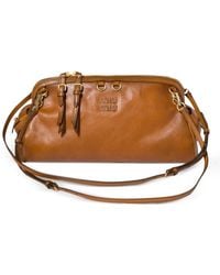 Miu Miu - Caprice Leather Clutch - Lyst