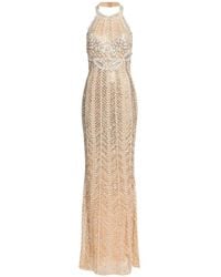 Elie Saab - Bead-Embroidered Maxi Dress - Lyst