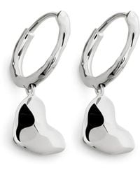 Monica Vinader - Heart Drop Earrings - Lyst